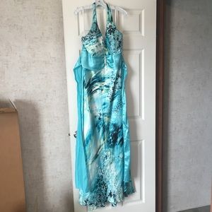 Taboo Size 24 Printed Prom Dress